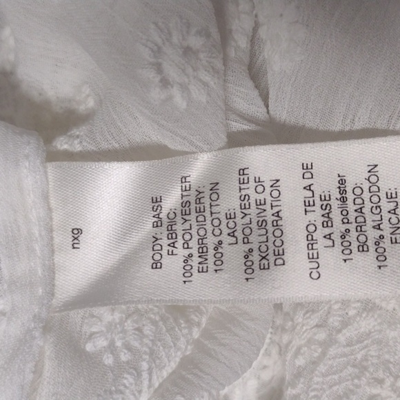 White House Black Market sheer boho chic blouse - Picture 8 of 12